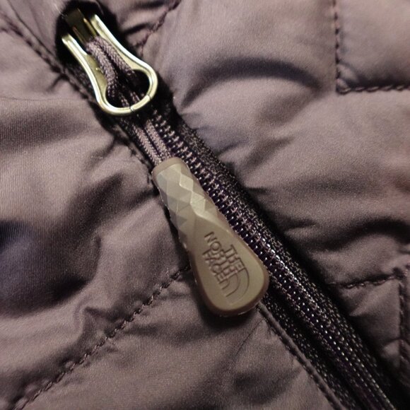 The North Face Tamburello Hooded Parka Women’s Large Plum Purple Quilted - Picture 6 of 14